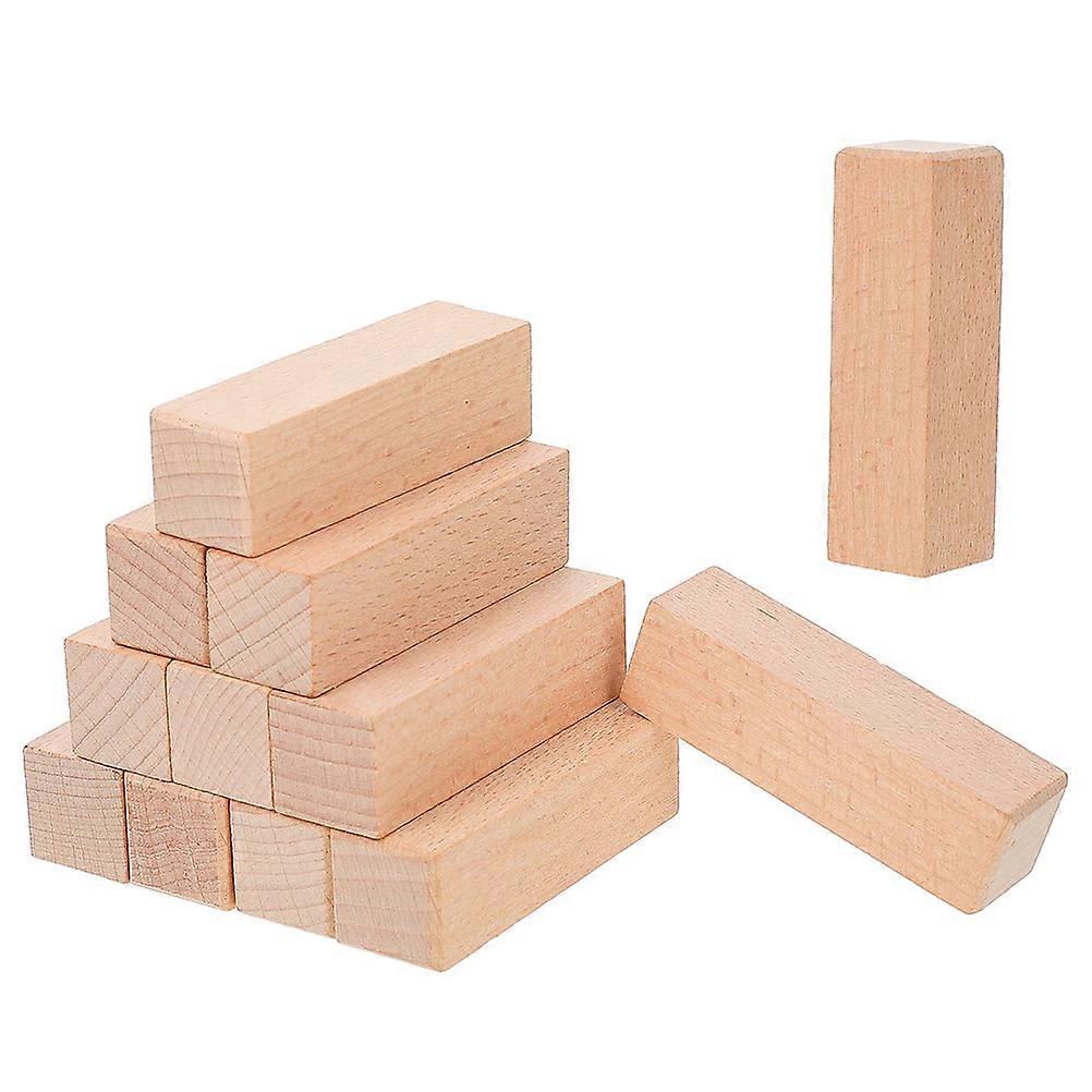 12pcs DIY Seal Wooden Blocks Wooden Carving Blocks Crafting Seal Materials