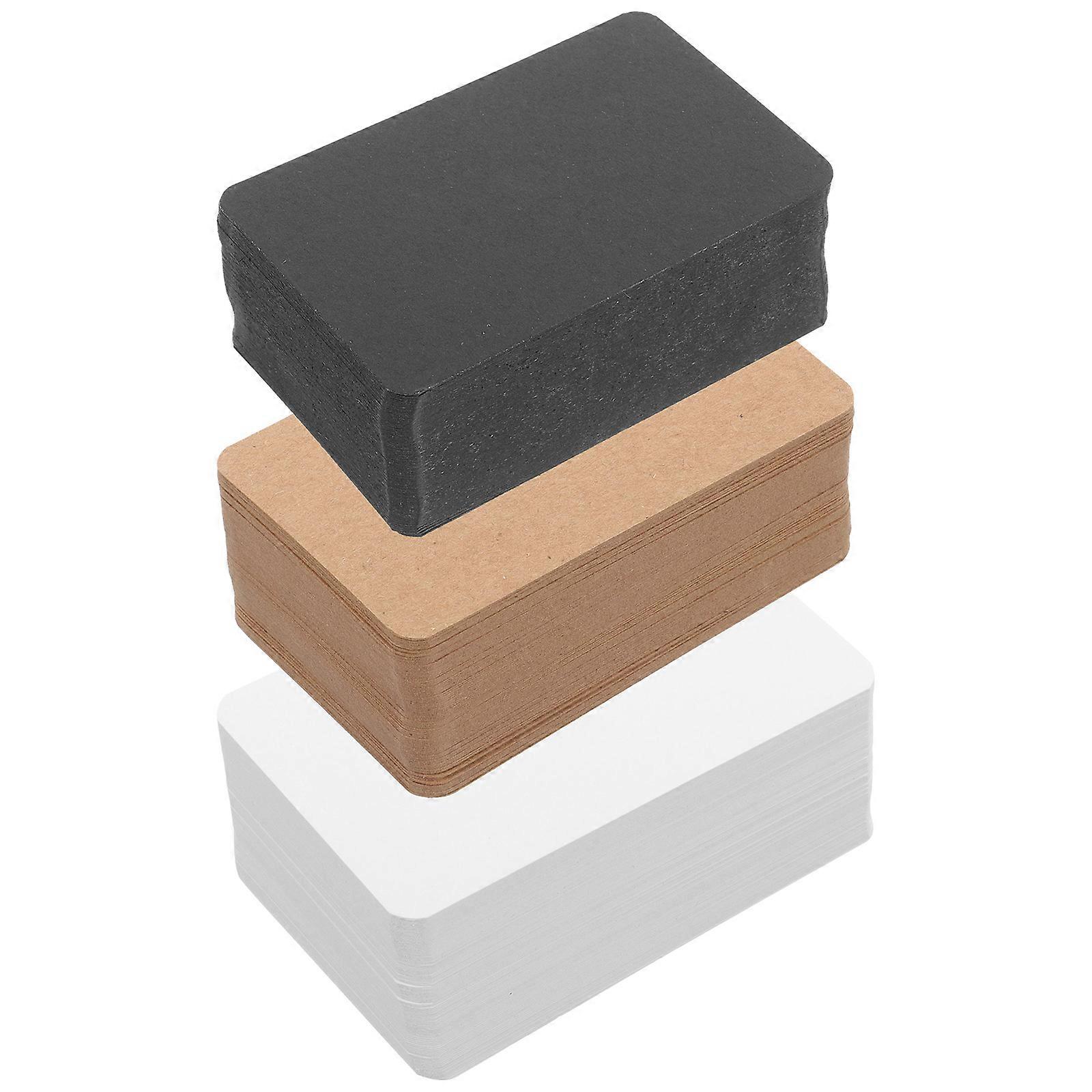 300pcs Portable Blank Note Cards DIY Learning Flashcards for Handwriting Practice Memo Cards for Messages and Creative Projects Kraft