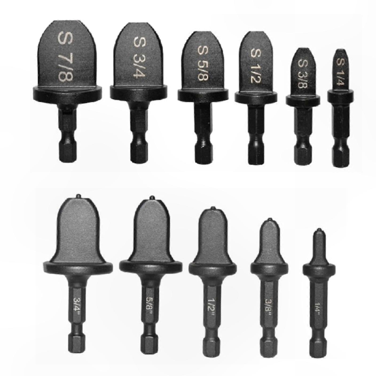 11Pcs Hex Shank Copper Tube Expander Set for Efficient Reaming and Pipe Applications Home Renovations and HVAC Repair