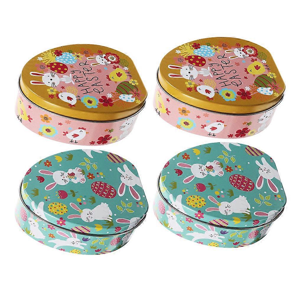 Boxes 4Pcs Cartoon Rabbit Pattern Candy Containers For Children Assorted Color Storage