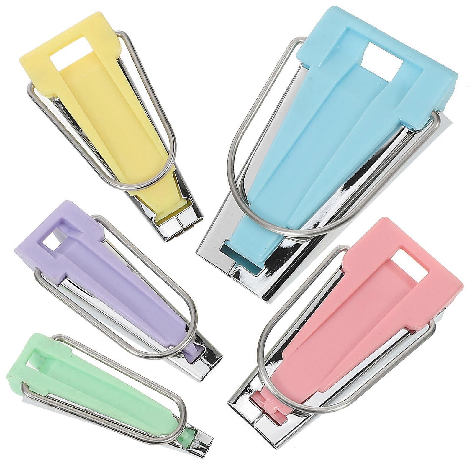 5pcs Bias Tape Maker Set   Multi Functional Sewing Tool for Quilting, Binding, and Trimming   Easy to Use for DIY Projects with Vibrant Colors