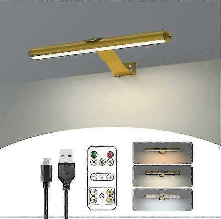 Wireless Picture Light Rechargeable With Remote, 300lm Art Battery Display Lamp , 3 Modes Magnetic Wall Light