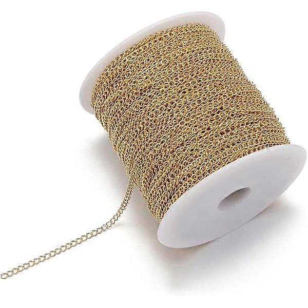 10M Jewelry Chain Jewelry Making Accessories for DIY Jewelry Making (Gold)
