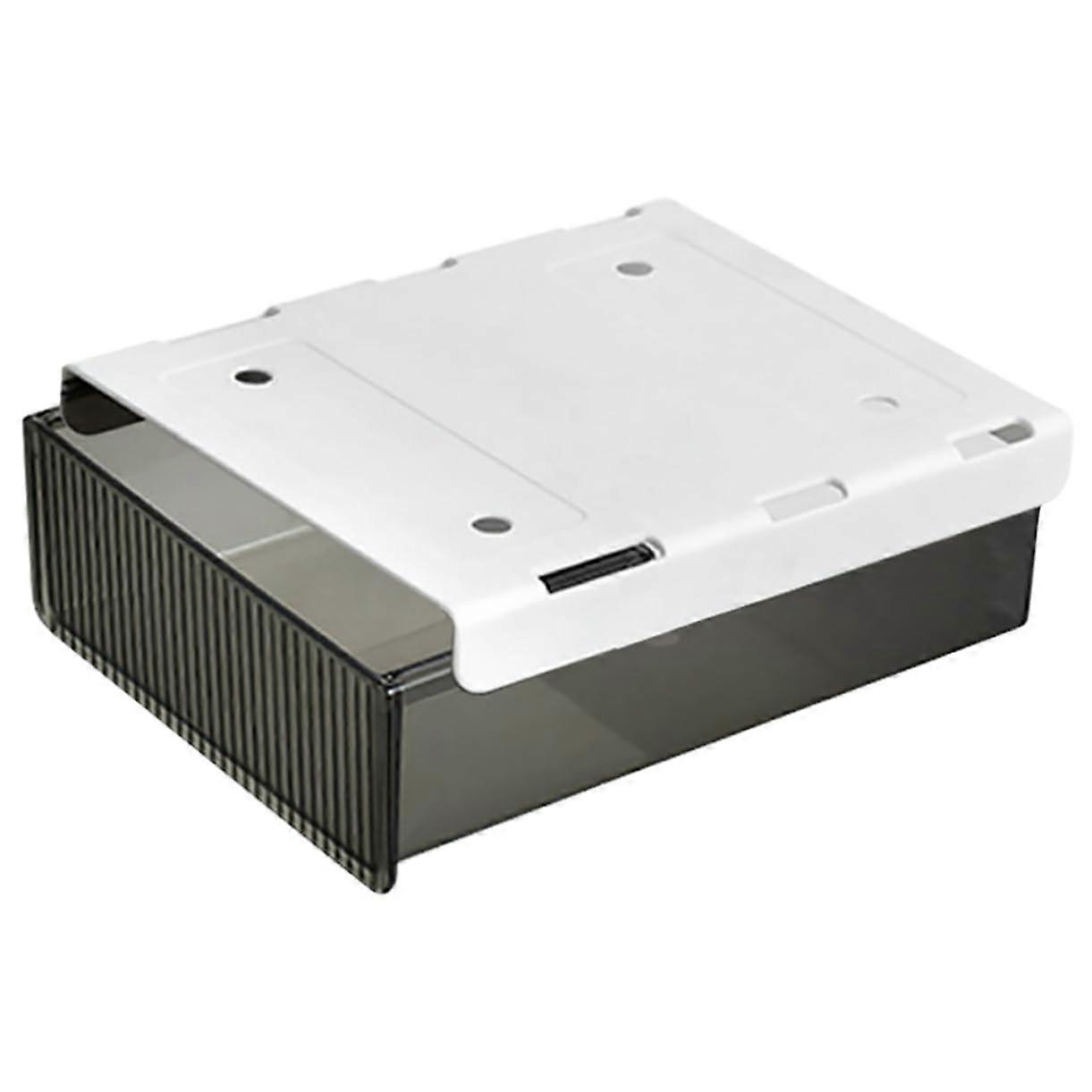 Desktop Storage Drawer Organizer - Black Office Supplies Container with Multiple Compartments for Desk Organization