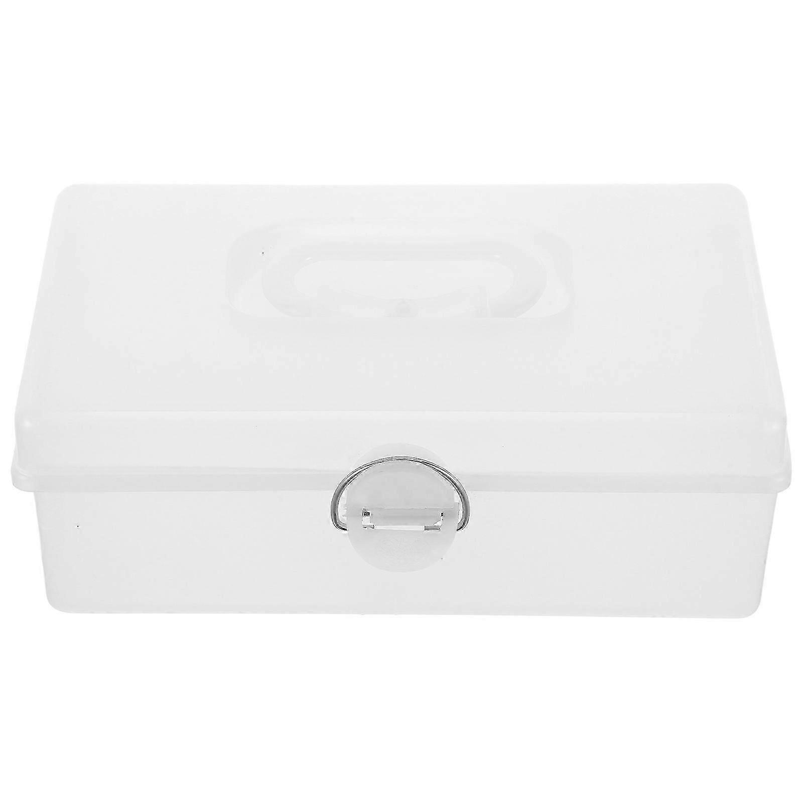 Mahjong Case Multifunctional Storage Box For Home Use And Travel Rectangular Simple Design Plastic 1Set