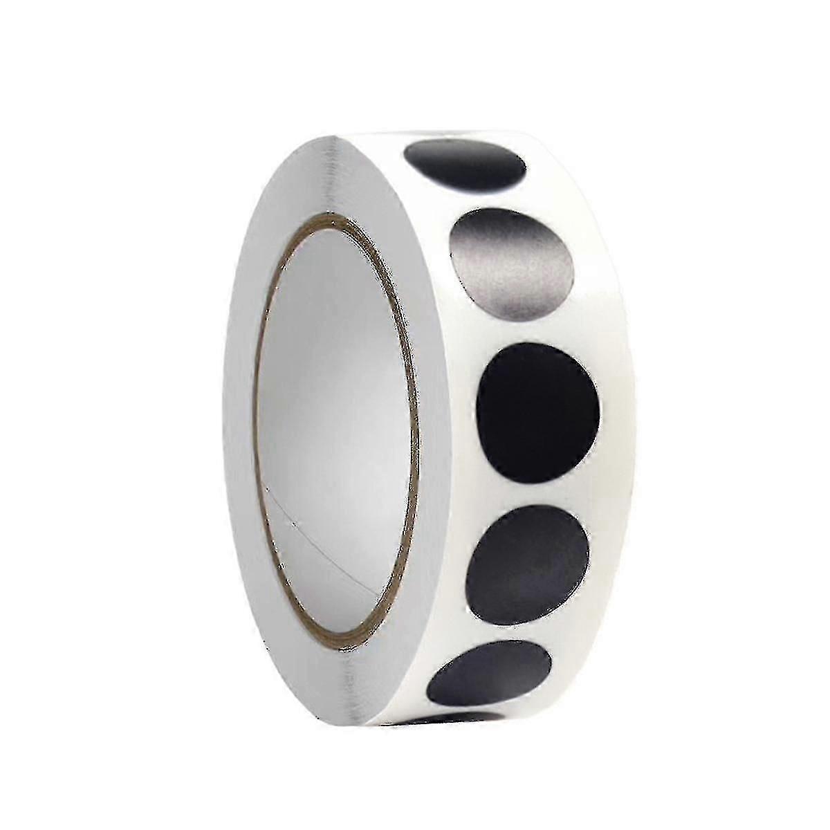 Red Dot Stickers 1000 Sheets, 13mm Black, for Office Warehouse Classroom