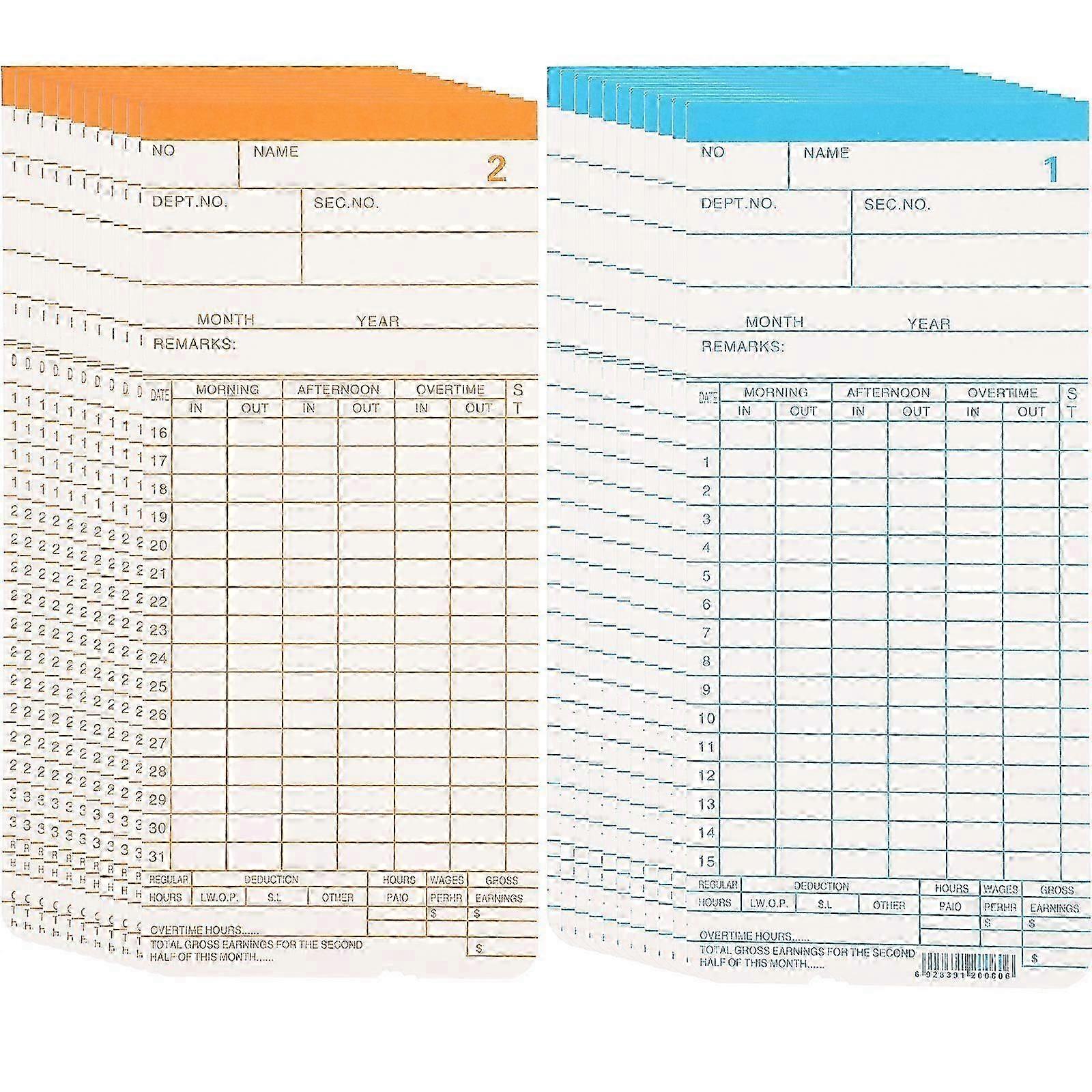 English attendance cards, 1 set, durable paper suitable for multiple scenarios