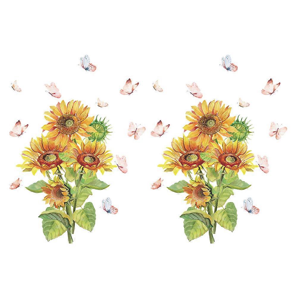 Indoor Background Wall Sticker Multi Decorative 60x40cm For School Dorm 2 Sheets