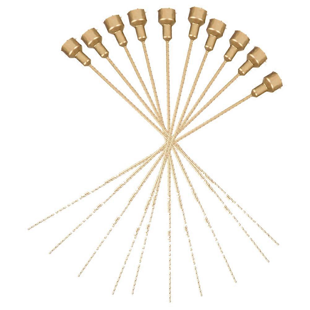 Golden Adjustable PVC Floral Stems for Arrangement with Elegant Color and Durable Quality 10 Pieces