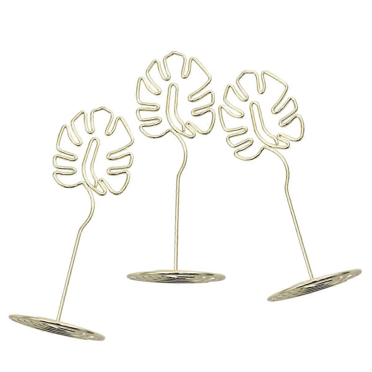 Elegant Metal Table Number Holders for Decoration Golden Sturdy Memo Holders for Wedding Events