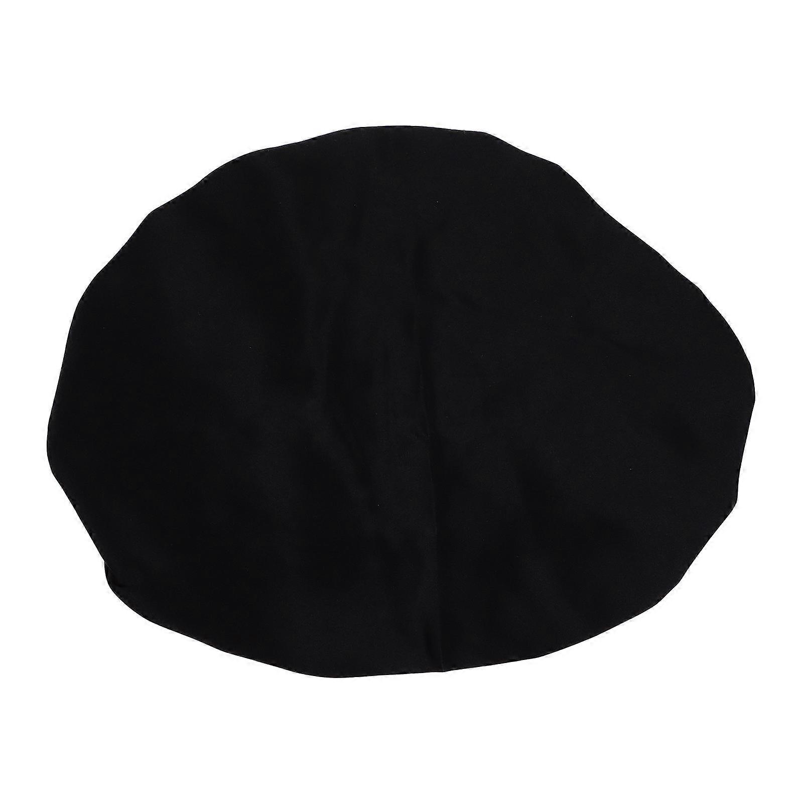 قبعة نوم شعر حريرية مصممة للنساء مثالية للنوم الليلي وتطبيق المكياج باللون الأسود 1 قطعة