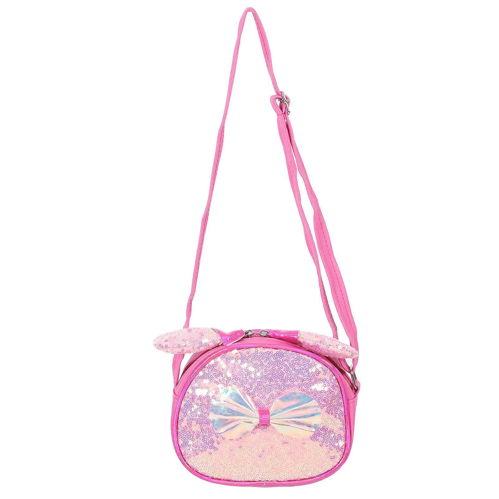 Glitter Crossbody Bag with Sequin Bow | Stylish Portable Shoulder Bag for Everyday Use and Outfit Matching