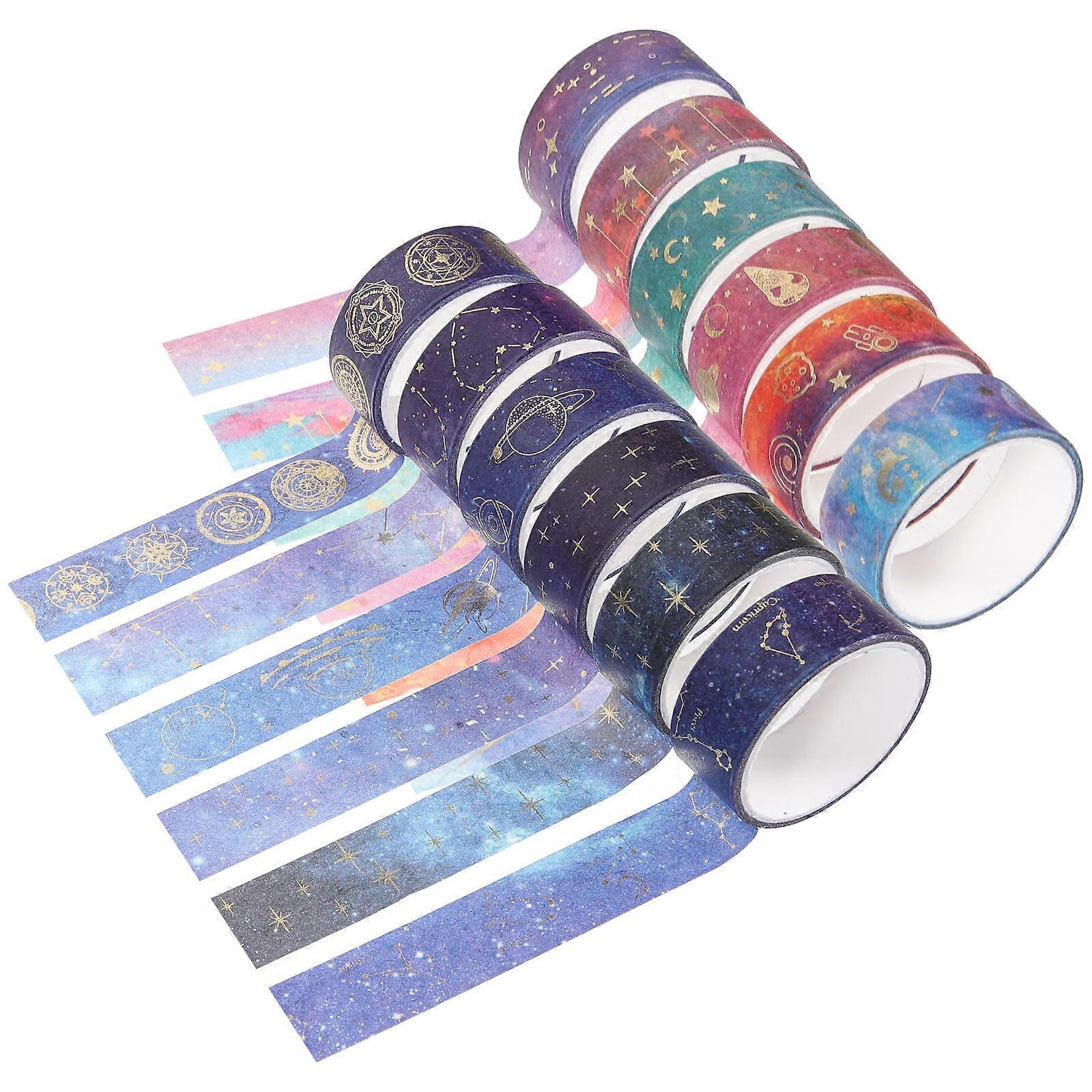 Washi Tape Scrapbooking 12 Rolls Assorted Color Ideal For Handbook Special Occasions Artistic DIY Craft