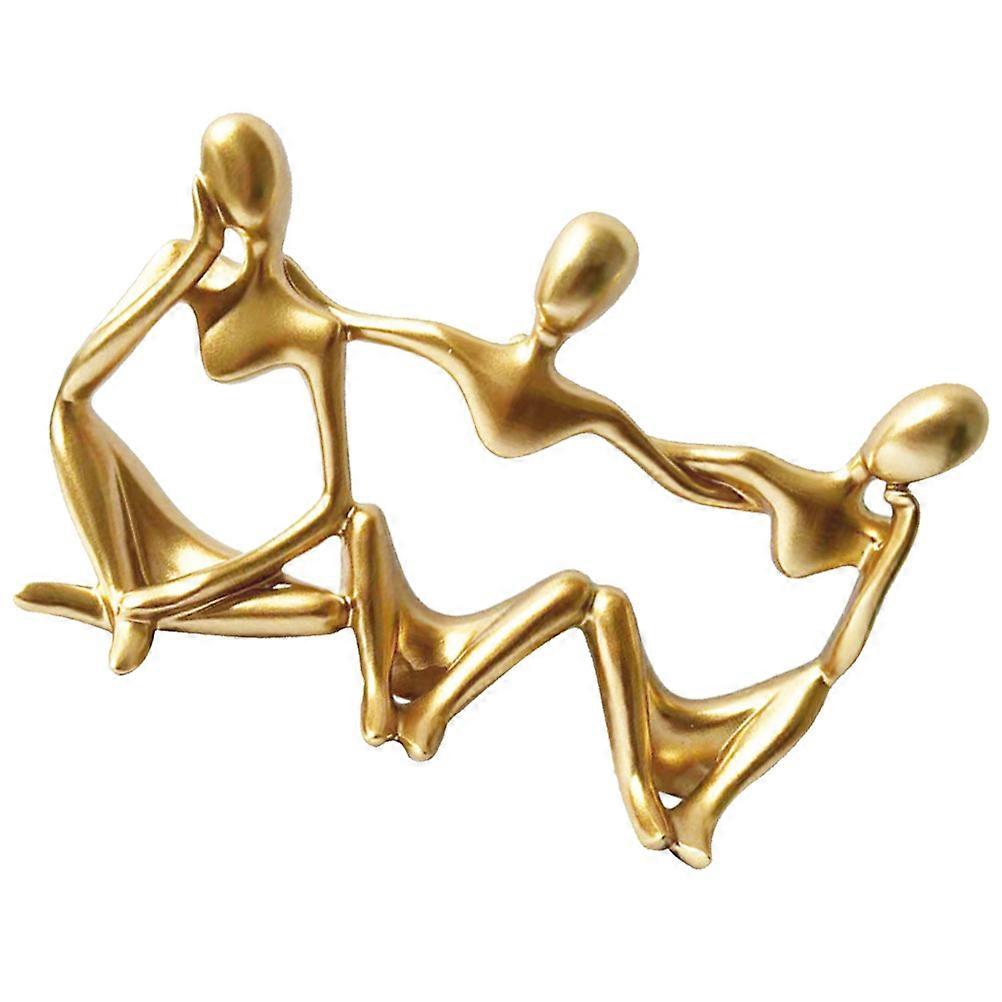 Modern Bookshelf Decor Abstract Thinker Statue Unique Resin Figurine Office Decoration 7.9X5.1X2in Shape 1Pack