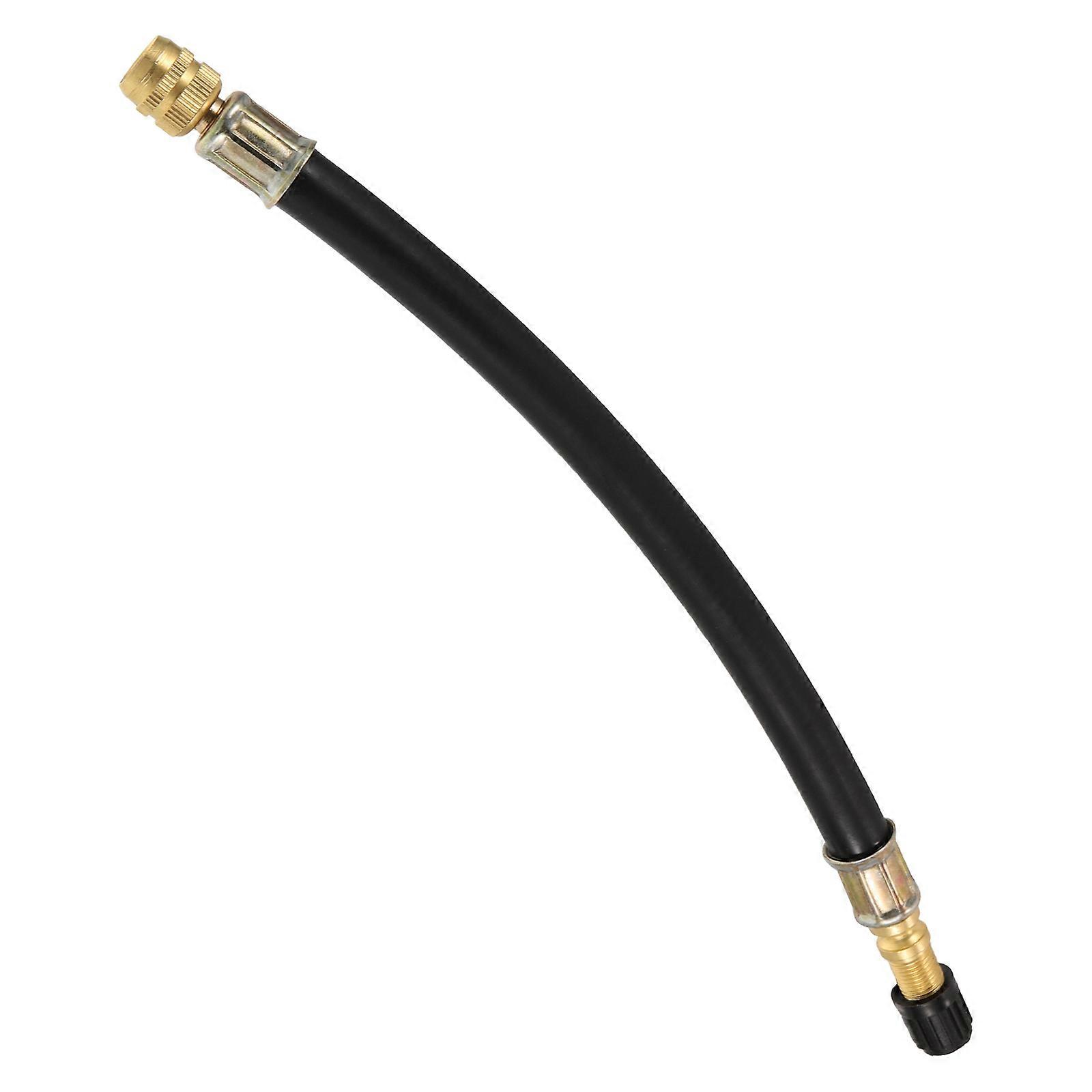 Tire Inflator Hose Air Pump Extension Hose Vehicle Owners Daily Use Black 1Pcs
