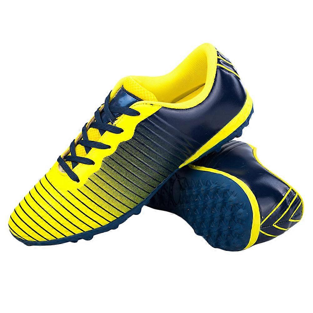 Blue Kid Soccer Shoes for Outdoor Training Durable TPU PU Material with AntiSlip Texture Size 1.0 for Fan Gear