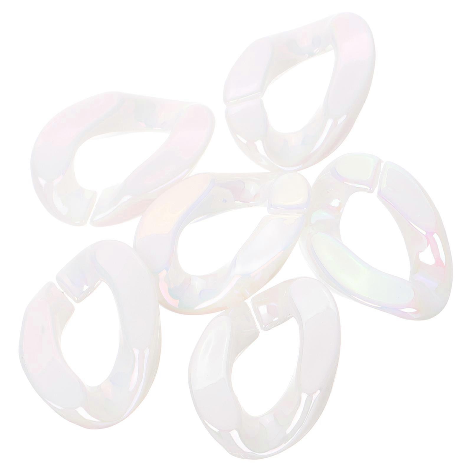 Plastic Link Rings Acrylic Quick Link Hooks for Crafts 20Pcs for DIY Use