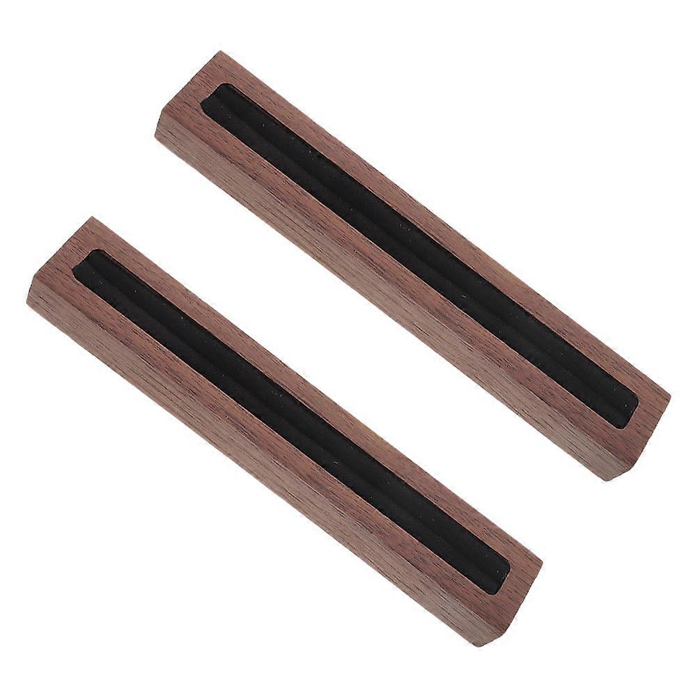 Walnut Wood Ring Display Tray with Soft Lining Multifunctional Jewelry Organizer Stand for Retail and Personal Use, Protects Rings and Delicate