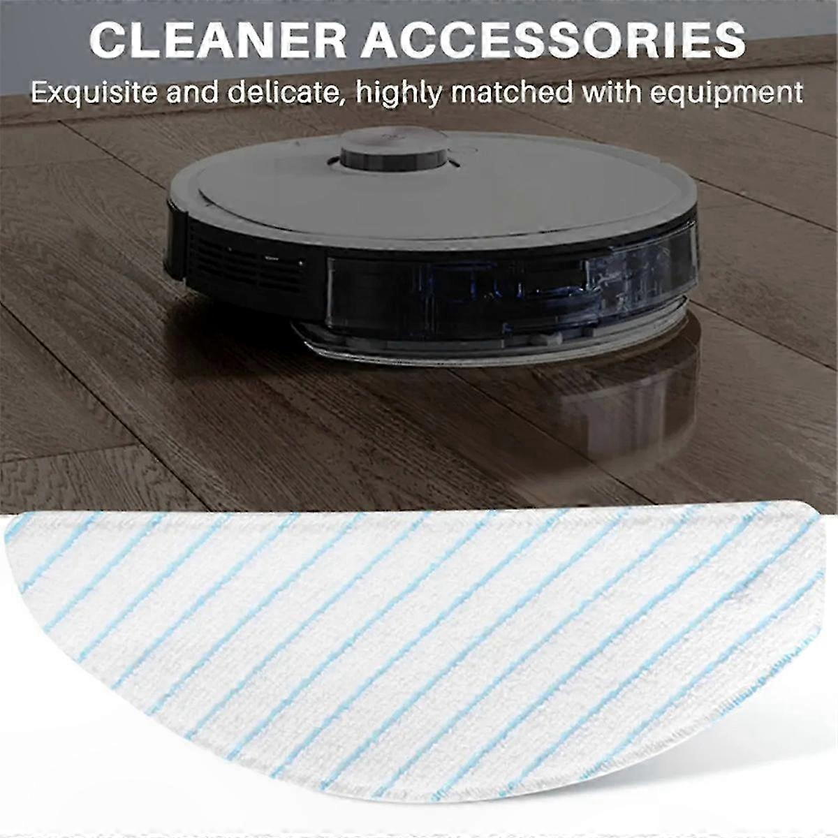 30-Pack Disposable Microfiber Mop Pads for Robotic Vacuum Cleaners Compatible with Multiple Models