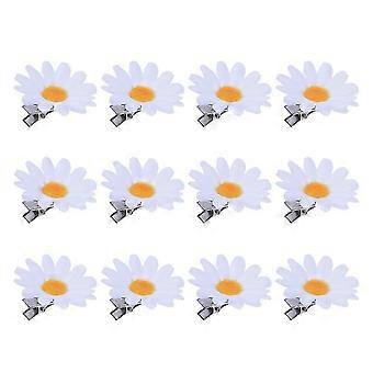 12pcs Daisy Flower Haarspangen - Elegante Haarspangen für Frauen & Mädchen -