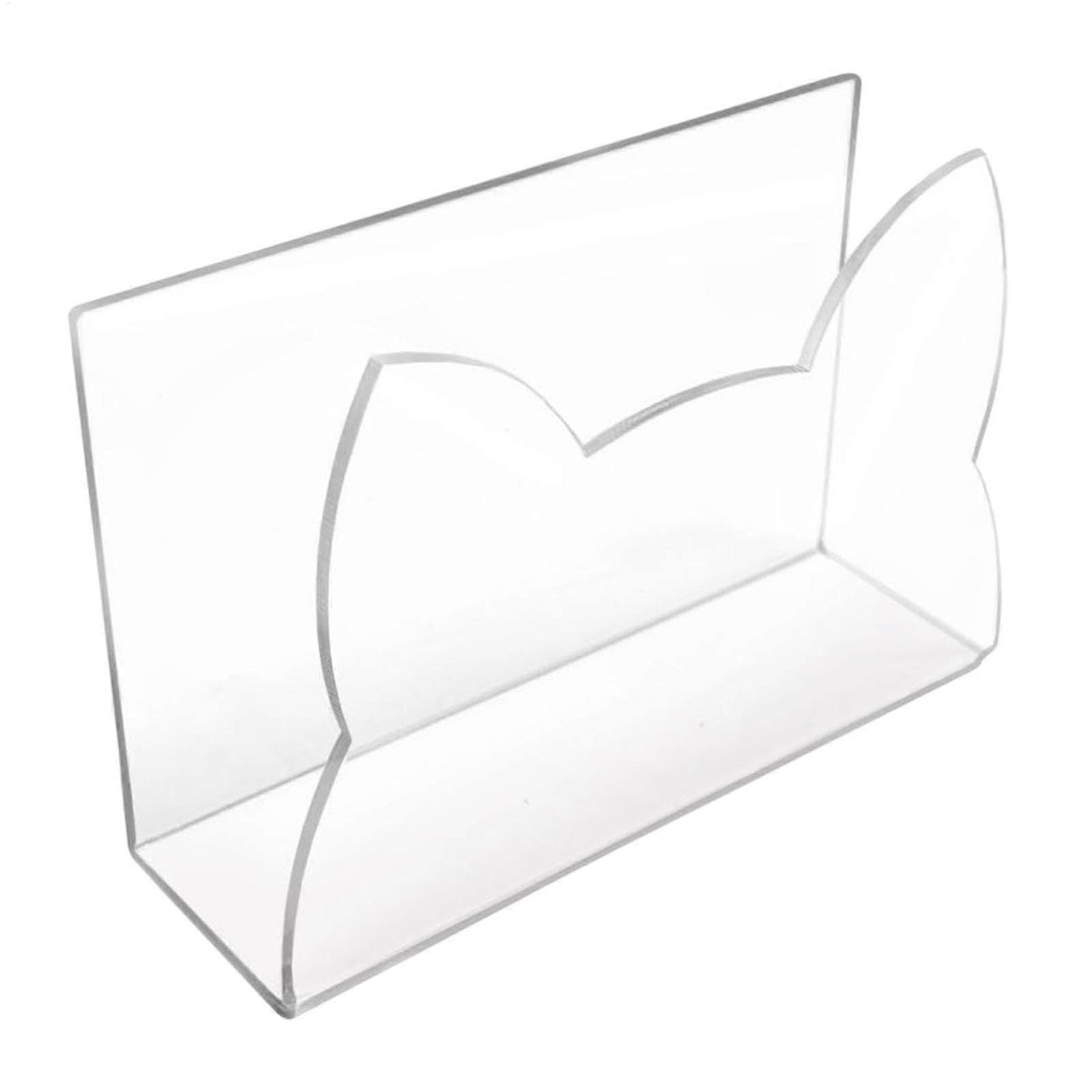 AcrylEMailOrganizer Acrylic EMail Holder, Transparent Envelope Support for Desktop GATOForm Desktop Letter Organizer for Books and Folders