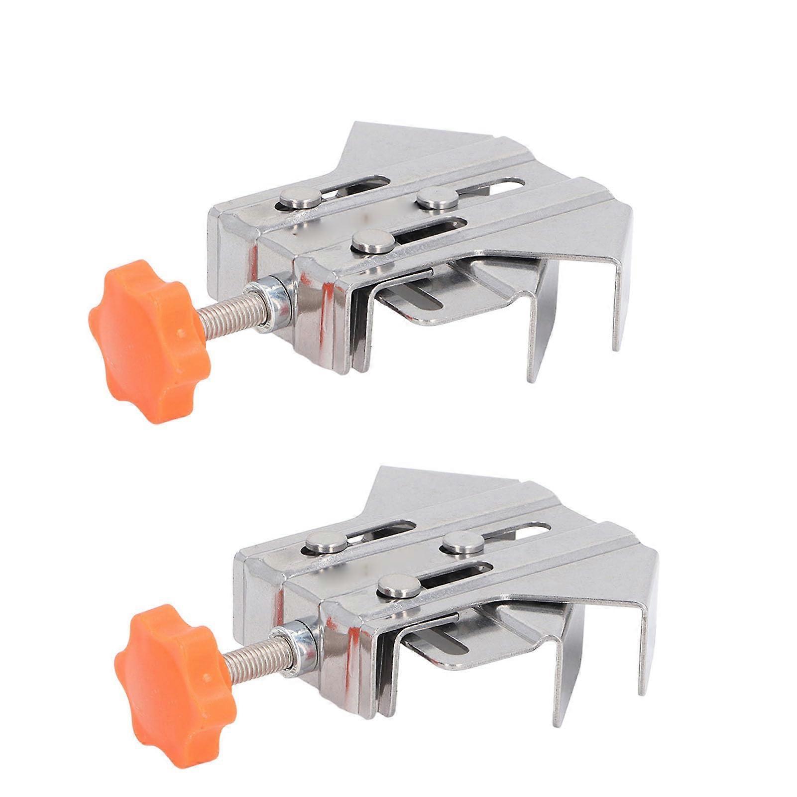 Stainless Steel 90° Right Angle Clamp, Adjustable Woodworking Clamp Tool, 2-Piece Corner Clamp for Precision Projects