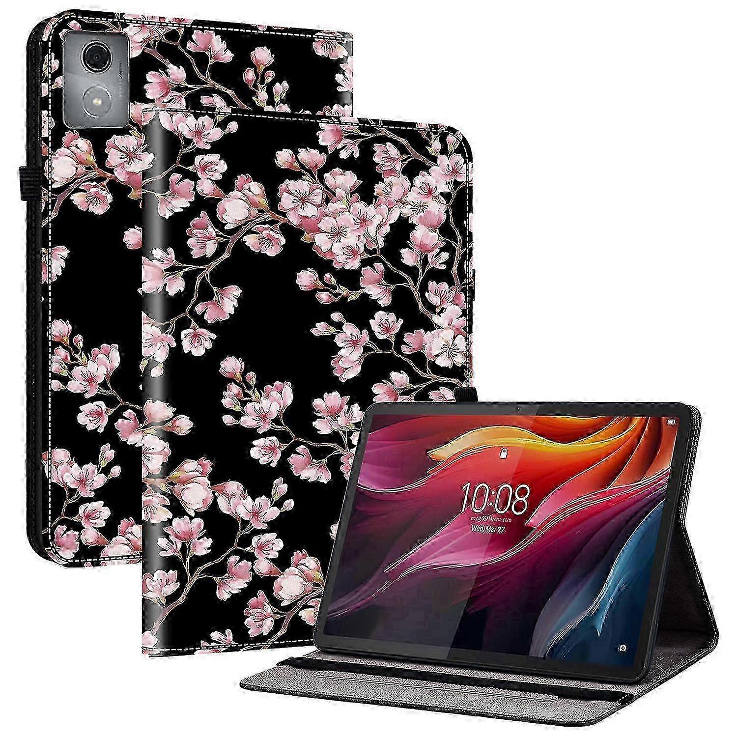 PU Leather Tablet Case with Stand Function and Card Slots, Pattern Printed Cover for 11 Inch Tablets