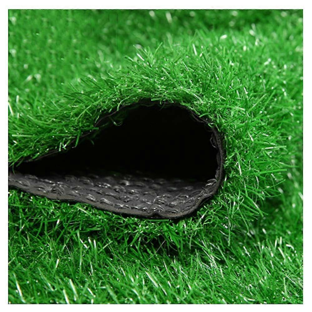 Artificial Grass Door Mat 30 mm High Pile Synthetic Lawn Carpet 2 x 2 m Green Outdoor Garden Mat