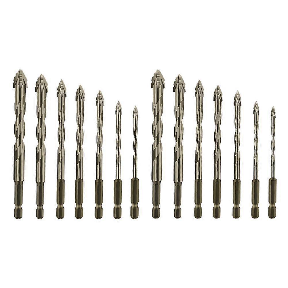 For Four-Flute Eccentric Drill Bit Titanium Coated High Speed Steel Multi-Material Drill and Tap Combo Kit