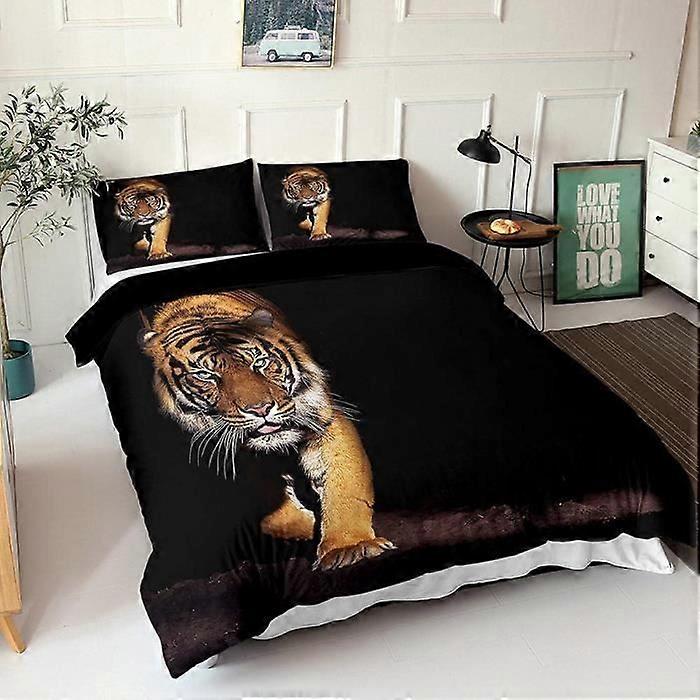 Duvet Cover Set - Tiger - Microfiber 220x240 cm