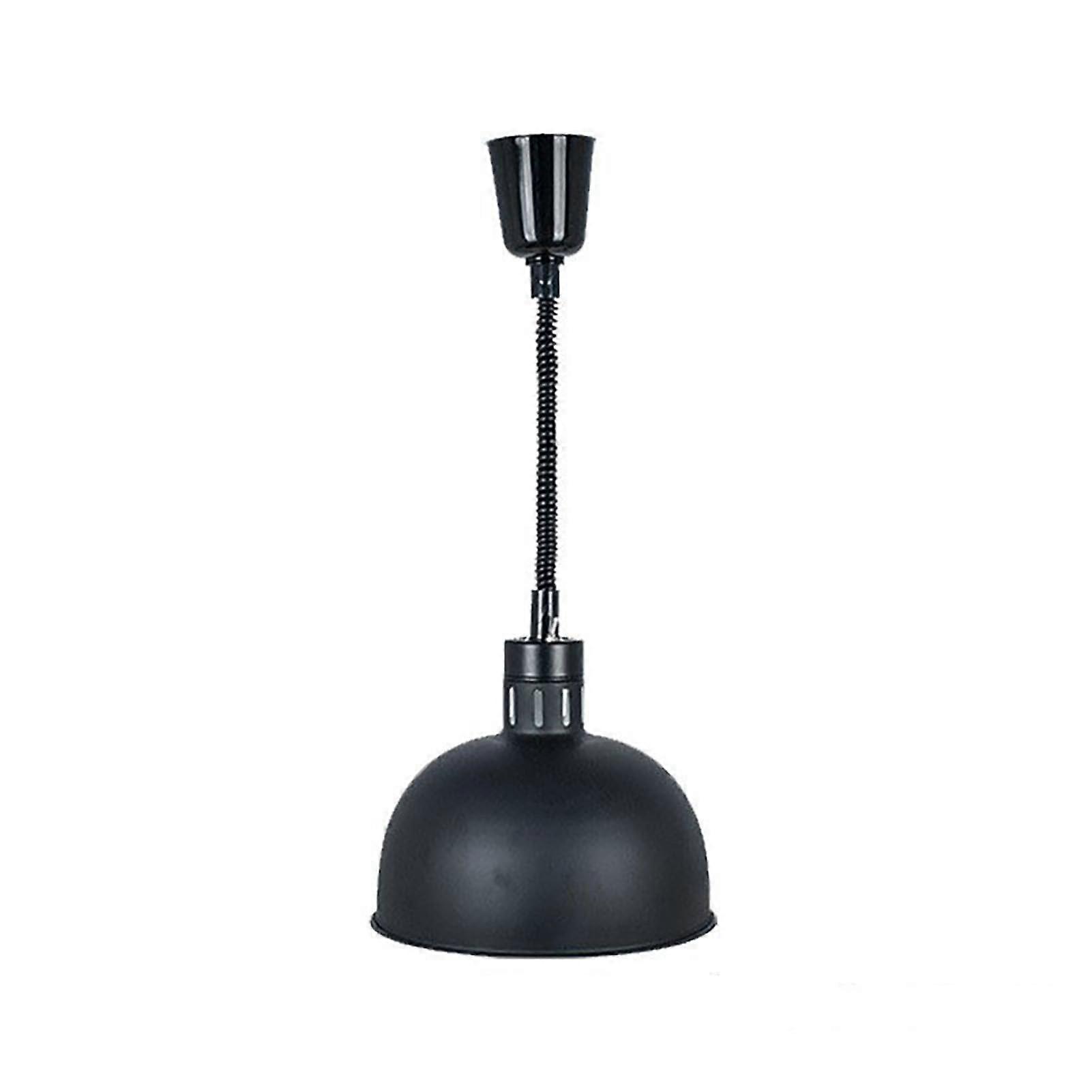 食物加热灯食物加热器可调加热灯伸缩调节250W烧烤/绝缘自助餐厅/商业安全照明（颜色：黑色）