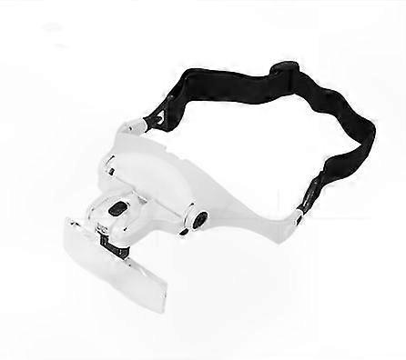 LED Lighted Hands-Free Magnifying Glass with White Illumination