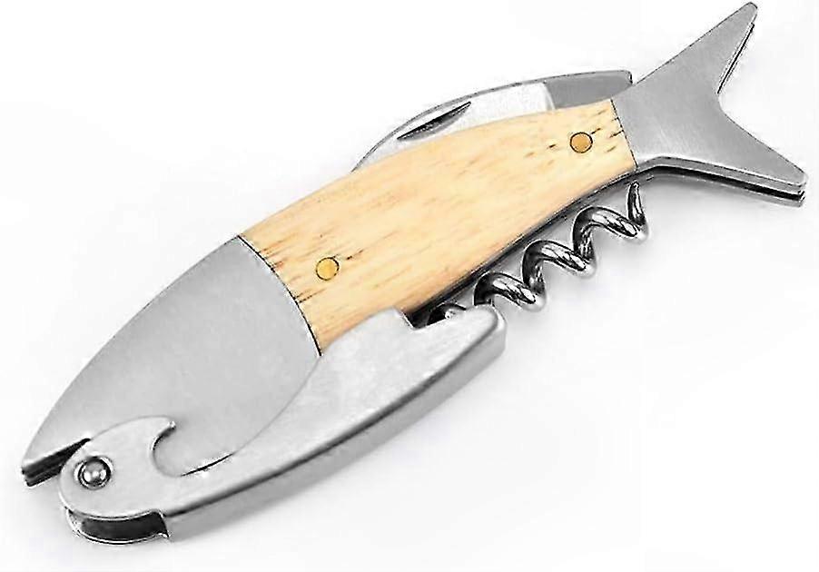 Creative Fish Design Multi-Functional Wine Bottle Opener Corkscrew Tool