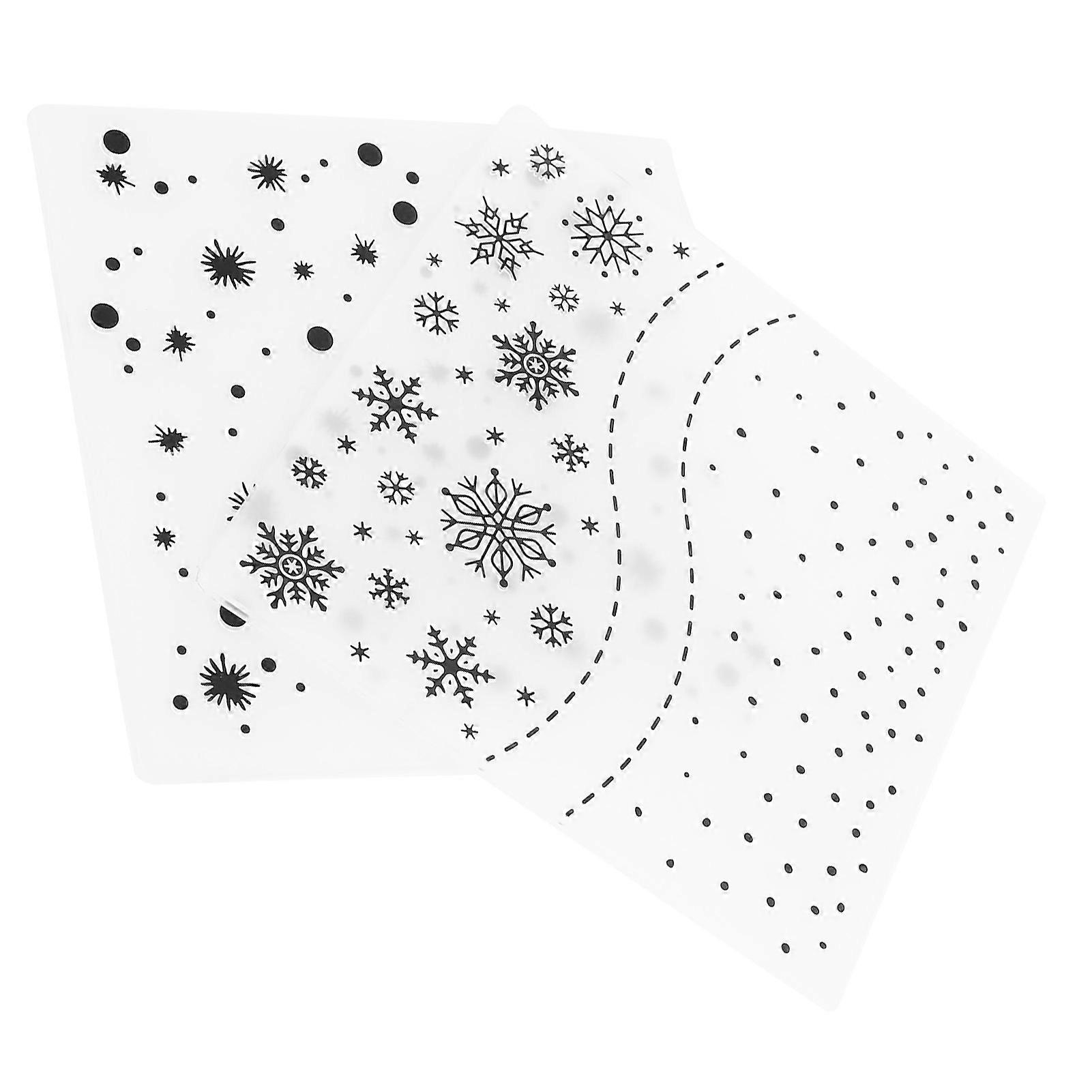 2Pcs Plastic Embossing Folders DIY Card Making Paper Craft Tool Scrapbooking Embossed Template