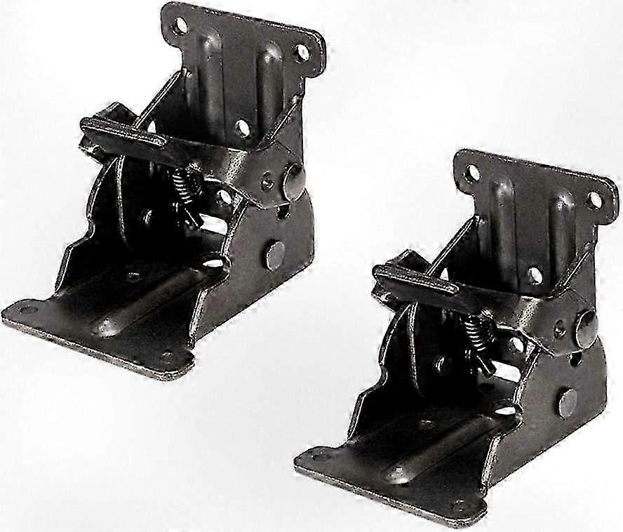 2-Piece Foldable Support Bracket with Self-Locking Mechanism for Furniture, Adjustable Table Leg Hinge