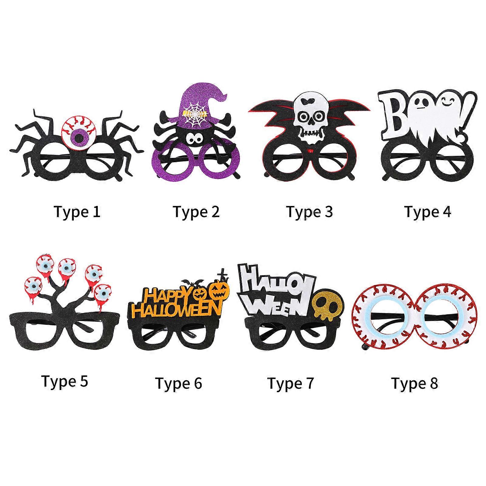 Halloween Glasses Frames 8 Styles Multicolor 14x18.5x3cm Light