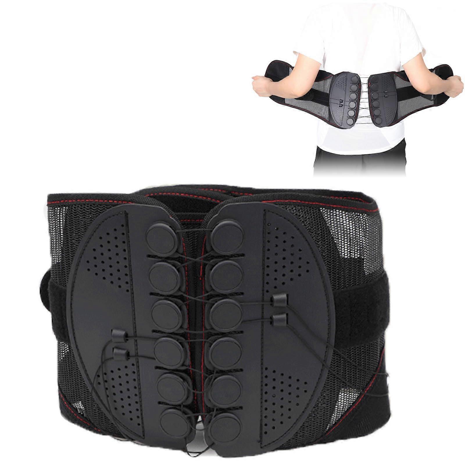 Posture Corrector Back Support Belt For Lumbar Decompression Lower Back Posture Correction Size L-XL Adjustable Straps