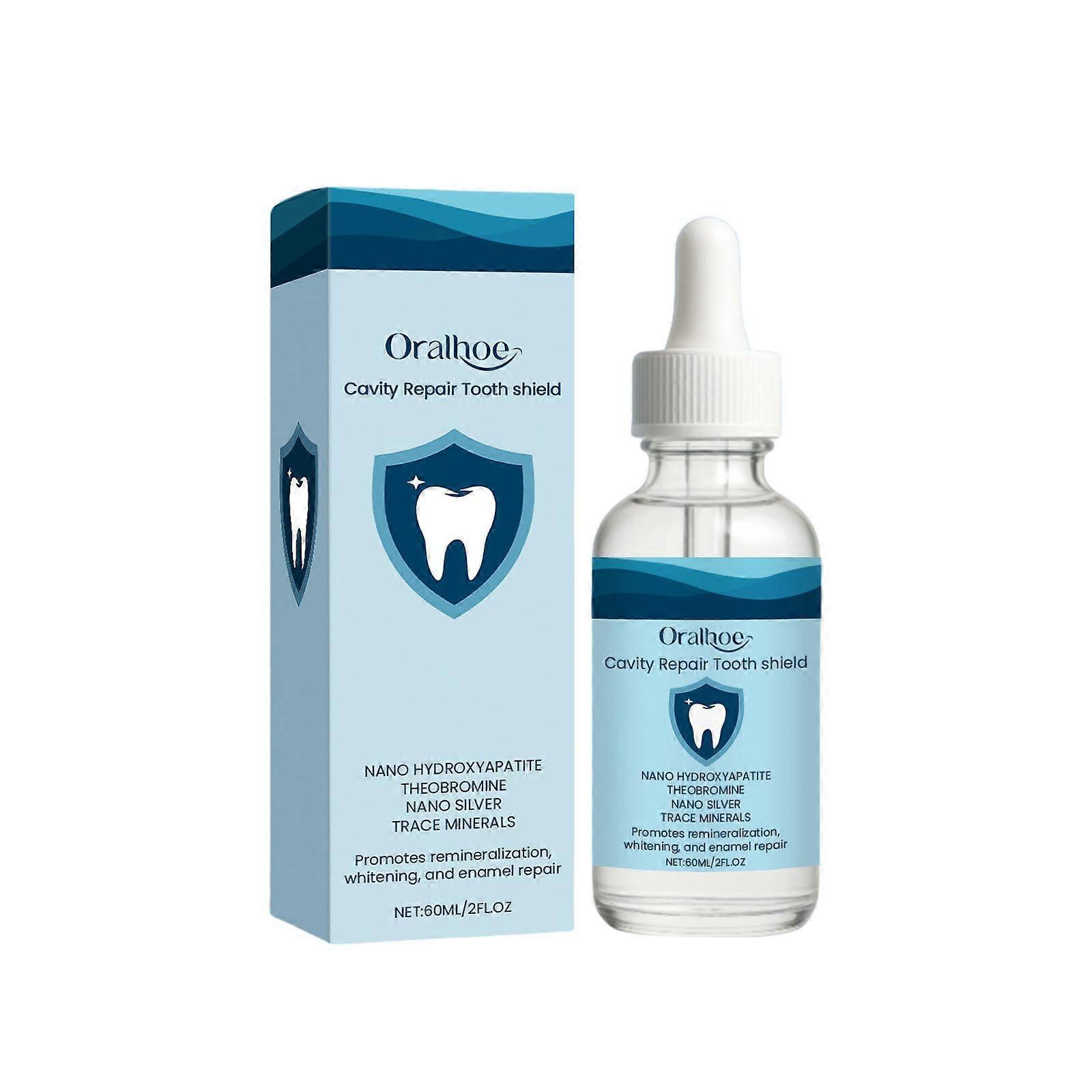Cavity Repair Tooth ShieldTeeth Whitening with Remineralization DropsProtects Tooth Enamel and Helps Keep Gum HealthyHydroxyapatite