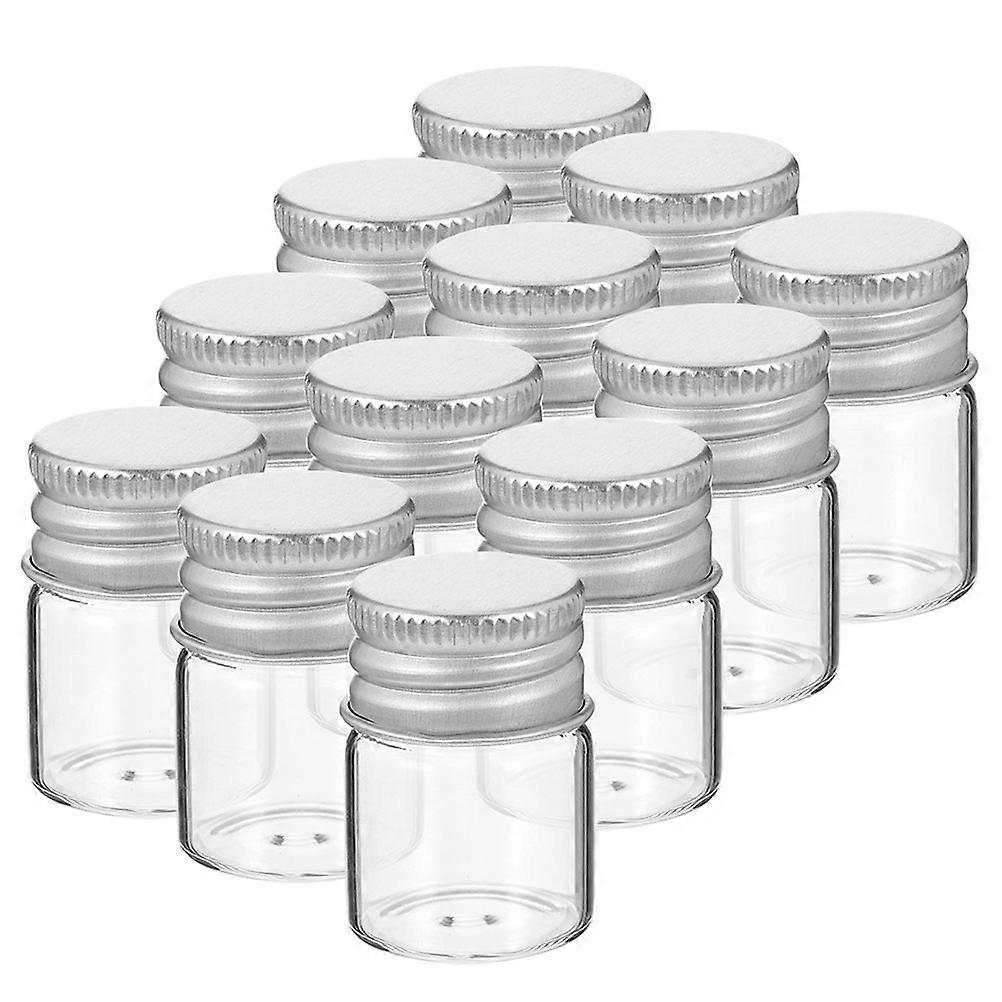 Mini Glass Bottles with Lids 24Pcs Transparent Small Glass Vials for Versatile Storage
