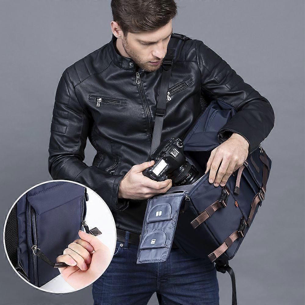 K&F CONCEPT Multi-Functional Camera Bag Waterproof Camera Backpack Large Capacity Camera Travel Bag with 15.6 Inch Laptop Compartment Tripod Holder fo