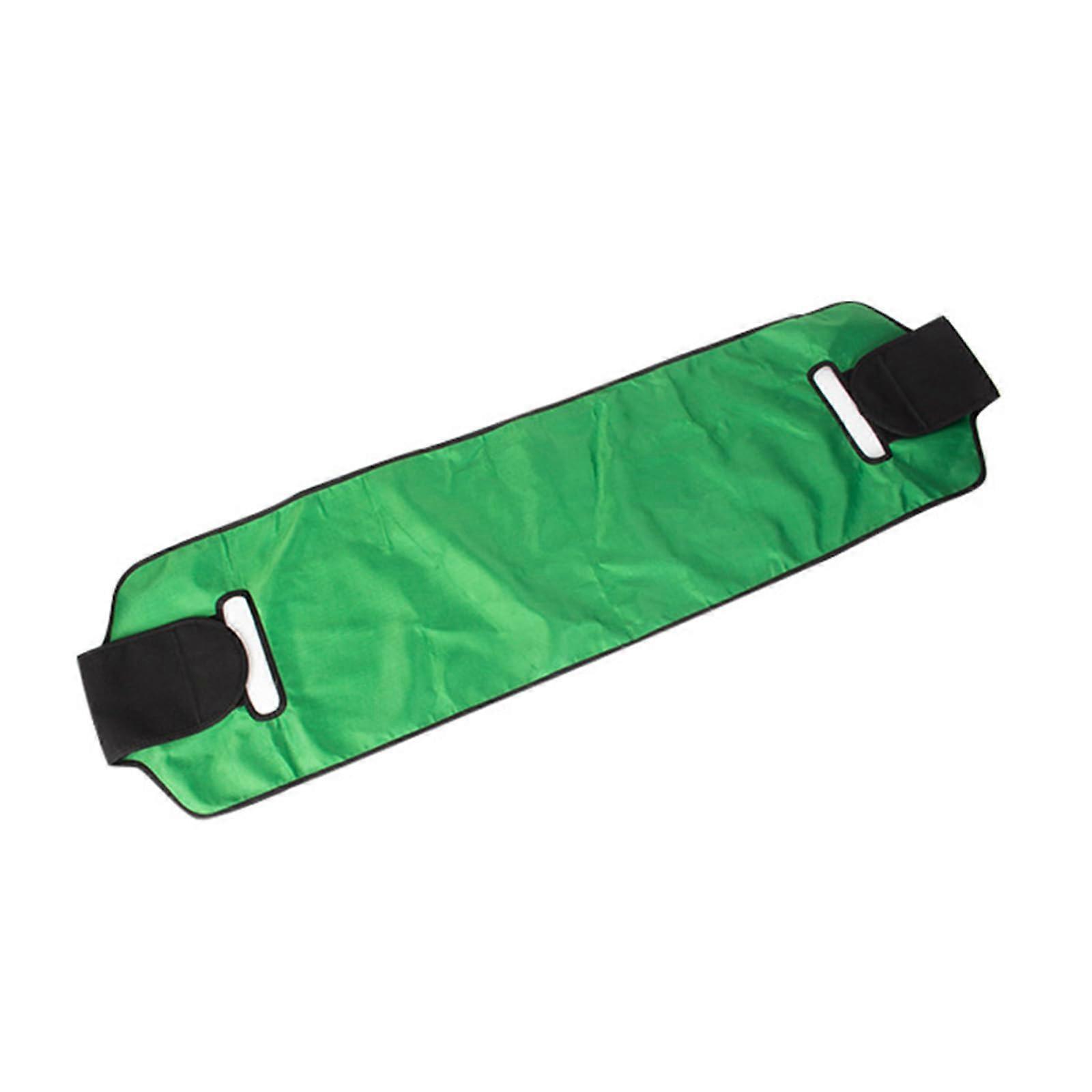 Wheelchair Patient Lift Sliding Board Transfer Sling Heavy Duty for Emergency Evacuation with Safety Seat Belt, Green
