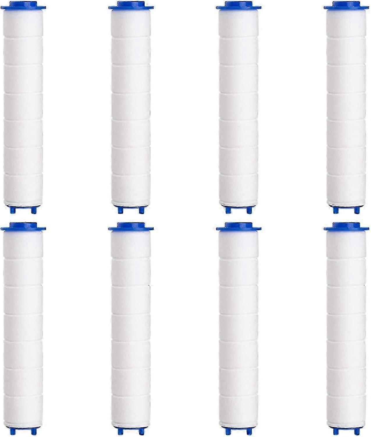 8-Piece Removable Anti-Lime Cotton Filter Set for Shower Head