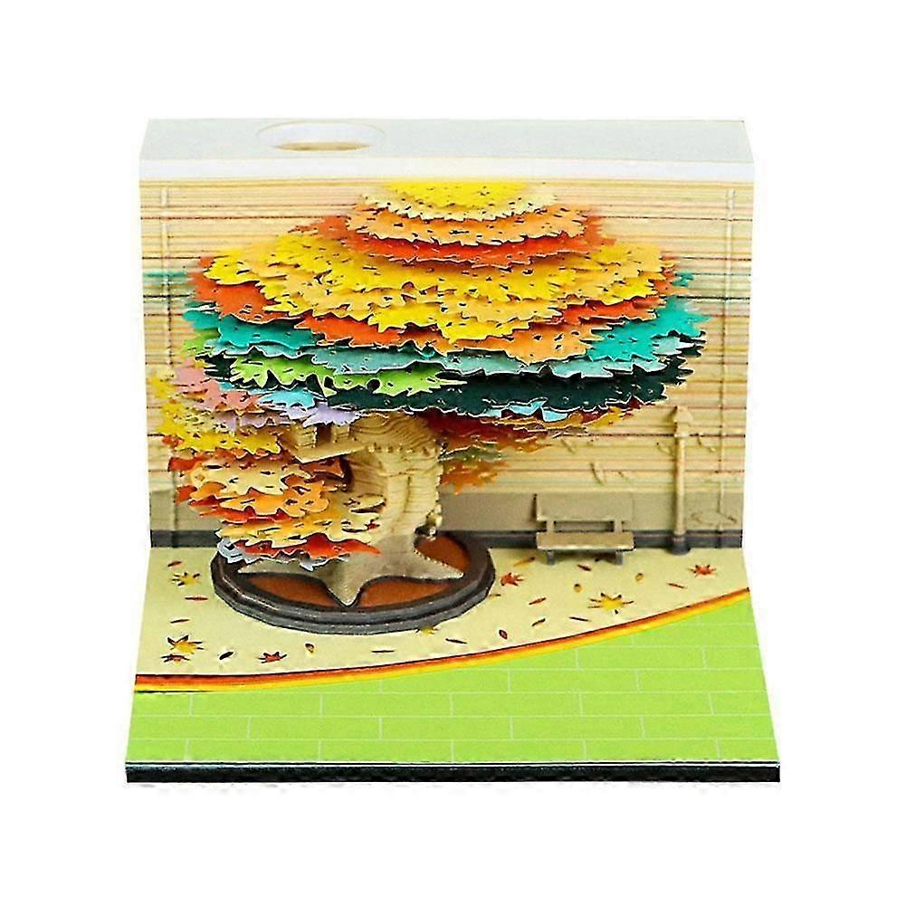 Creative Tree House Paper Sculpture Desktop Ornament 3D Stereoscopic Notebook