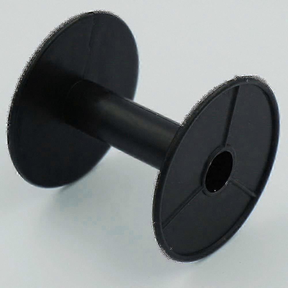 Black Plastic Wire Spool Bobbins with Round Ends for Various Cord Sizes (20 Pack)