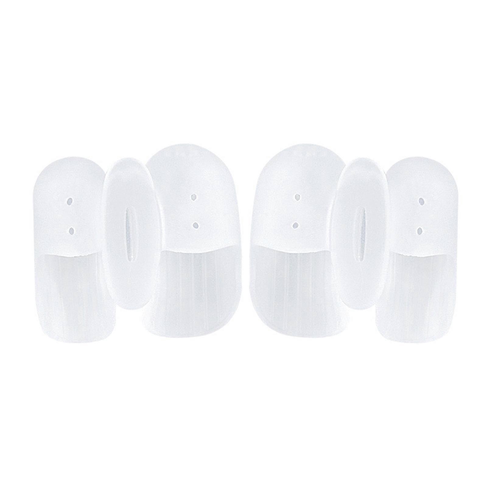 Adjustable Toe Spreader For Overlapping Toes Soft Elastic SEBS Material Promotes Healthy Foot Alignment  White