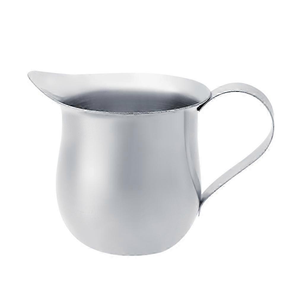 Milk Frothing Pitcher Stainless Steel Frothing Pitcher Jug for Coffee Cream Espresso(240ml)--