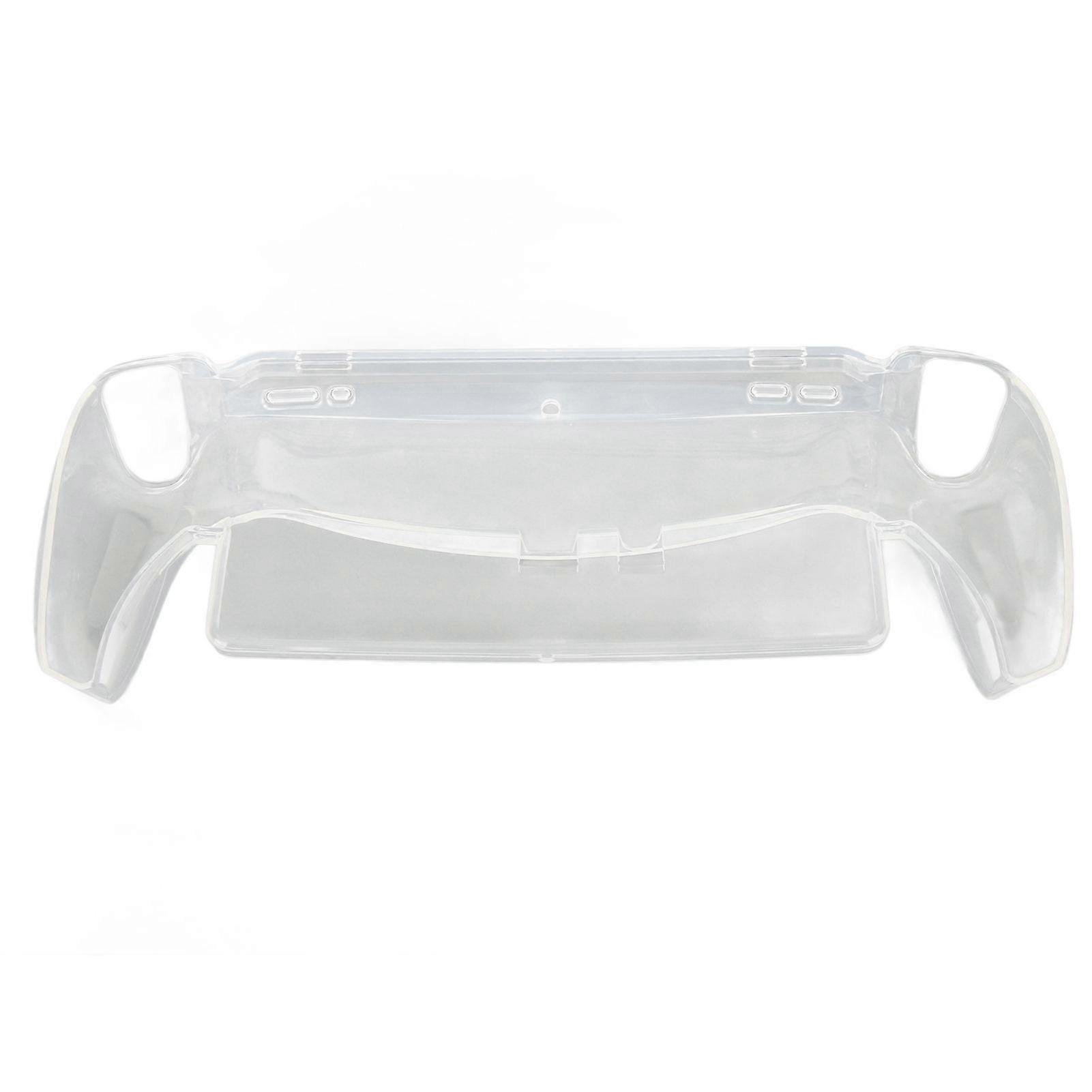 Remote Player Case Transparent Scratch Proof TPU Handheld Console Protective Cover with Ergonomic Grip for Portal