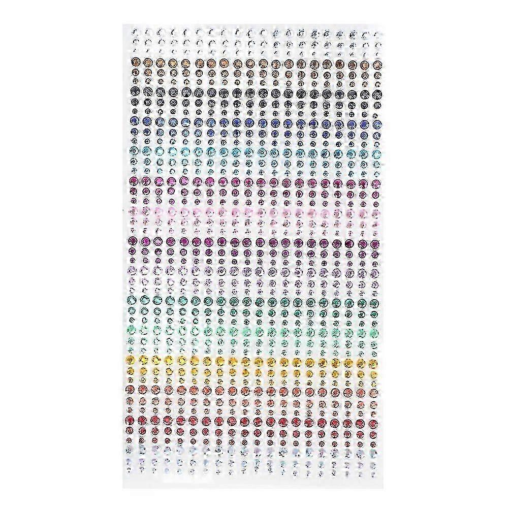 1 Sheets Creative Rhinestone Sticker DIY Acrylic Imitation Crystal ...