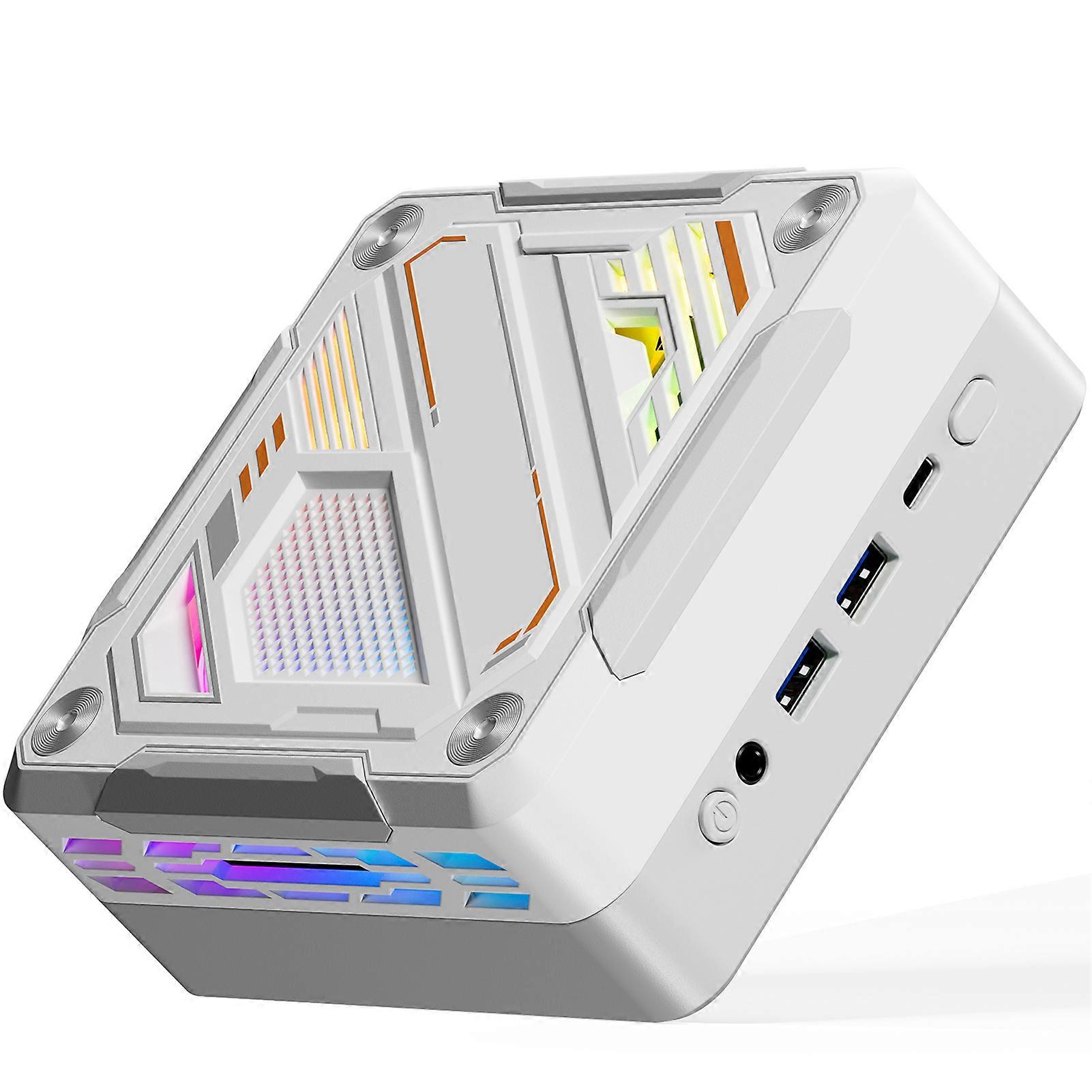 Mini PC 5700U 8 cœurs 32 Go + 1 To Blanc 131,5 x 131,5 x 55 mm WiFi RVB6