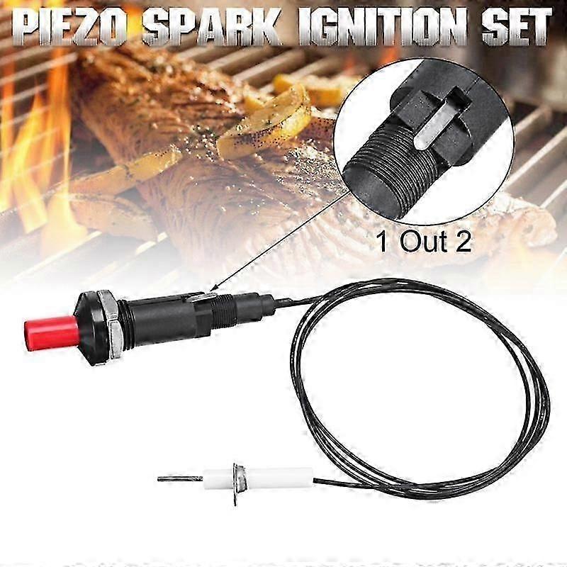 Piezo ignition kit for gas heater with push button